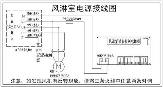 风淋室电源接线图